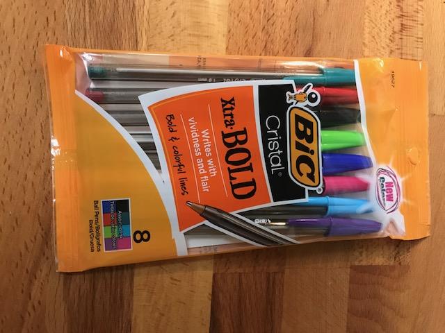 Bic Cristal Xtra Bold 8 Color Pen Pack - North Central College