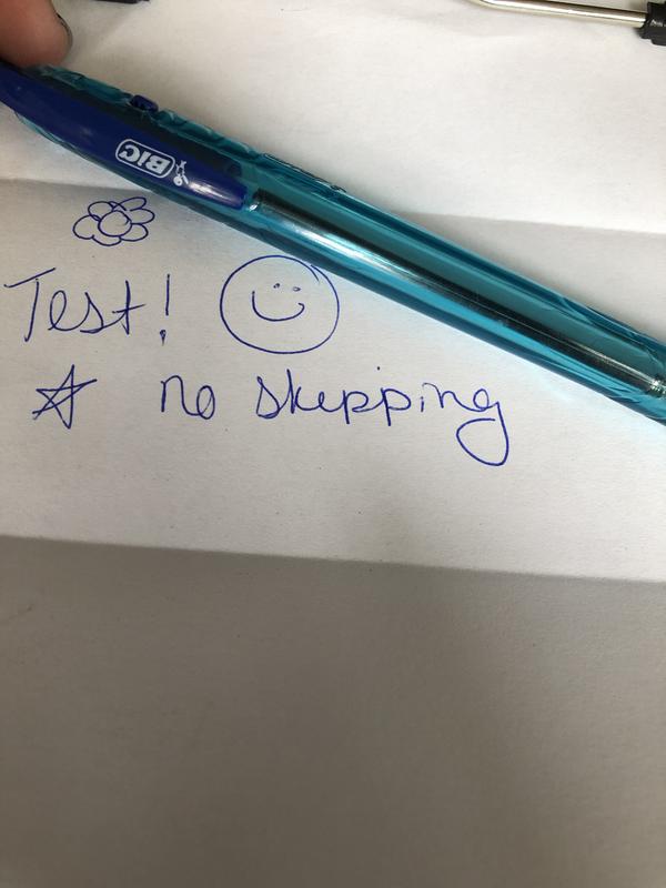 No skipping while it writes