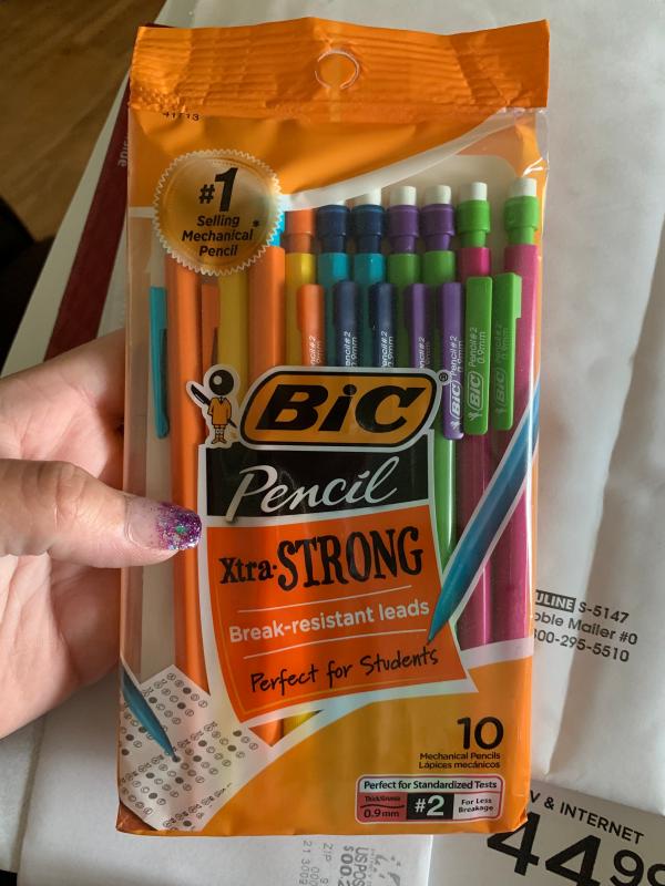 Bic Mechanical Pencils, Xtra-Strong, Thick (0.9 mm), No. 2 - 10 mechanical pencils
