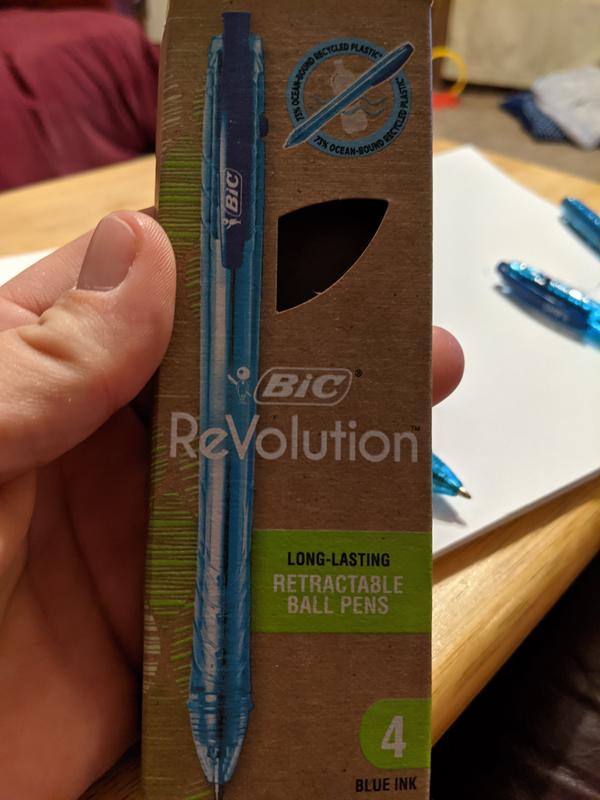 ReVolution Ocean Bound Ballpoint Pen, Retractable, Medium 1 mm