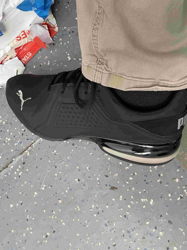 puma viz runner graphic grey