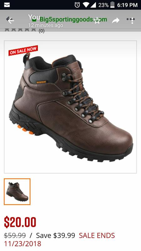 coleman boots big 5