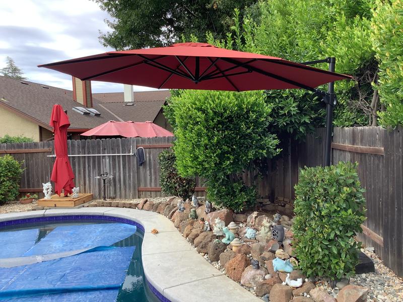 big 5 sporting goods patio umbrella The-Shade 10' Circular Cantilever Umbrella