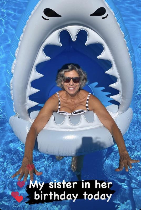 Giant shark hot sale pool float