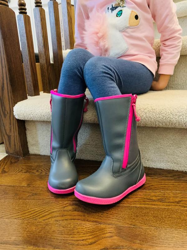 Bottes de pluie imperméables Enfant Billy Footwear Gris/Rose