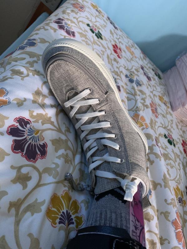 FINAL SALE - Grey Jersey BILLY Classic Lace High Tops – BILLY Footwear