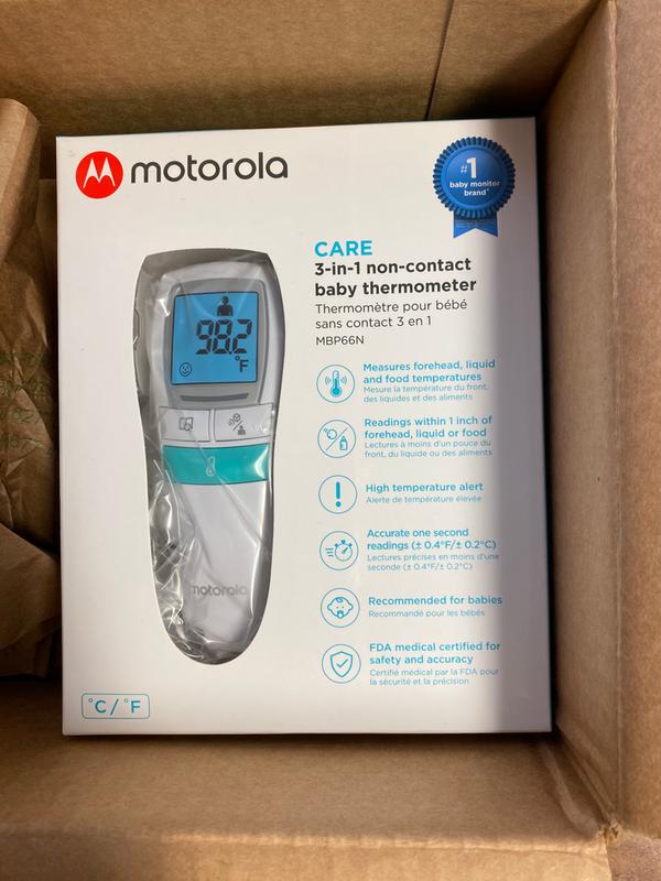 MOTOROLA 3-in-1 Non-Contact Smart Thermometer in the Baby