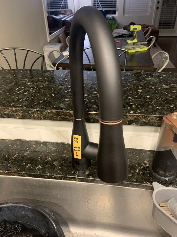 FLOW X Motion Sensor Kitchen Faucet Battery Powered Easy DIY Install