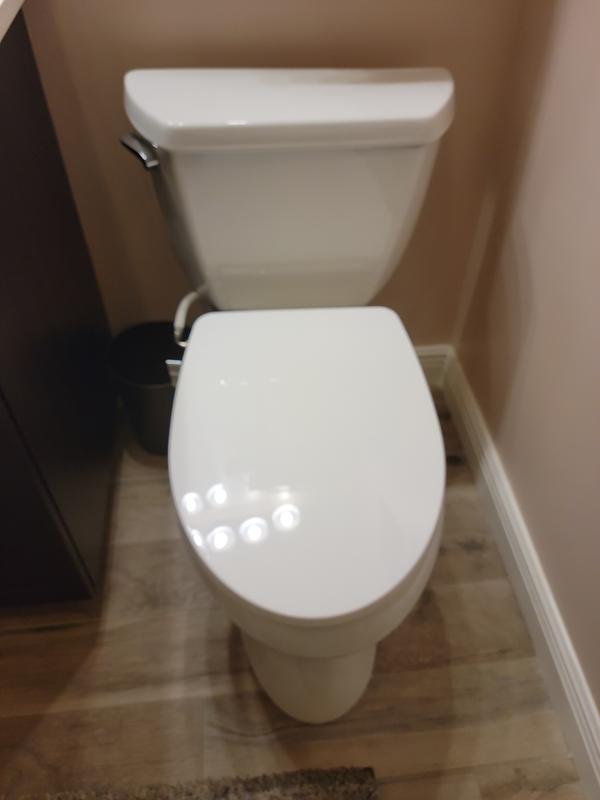 It fits the toilet bowl perfectly.