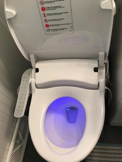 BioBidet Slim One White Slim Elongated Bidet Toilet Seat with Self-Cleaning  Nozzle, Nightlight and Fusion Warm Water Technology