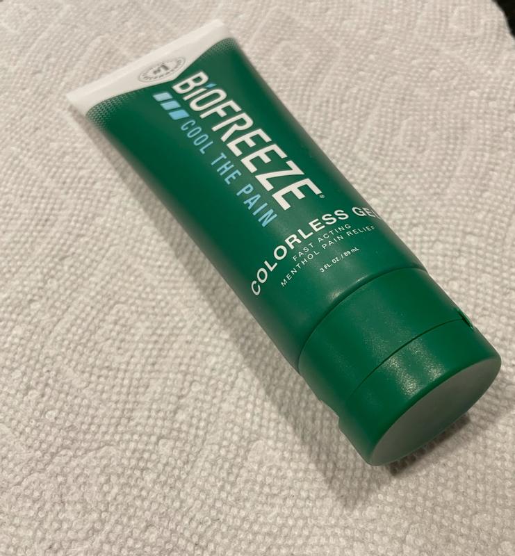 Biofreeze Menthol Pain Relieving Gel Colorless Gel 3 FL OZ Tube