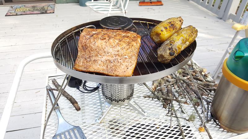 BioLite CampStove Portable Grill for Grilling with Wood