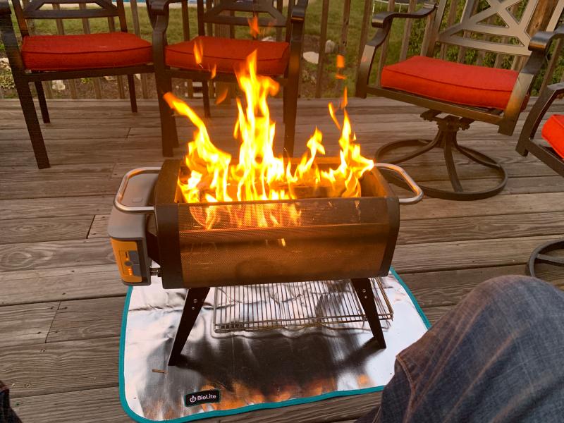 Biolite Firepit Wood Charcoal Burning Fire Pit
