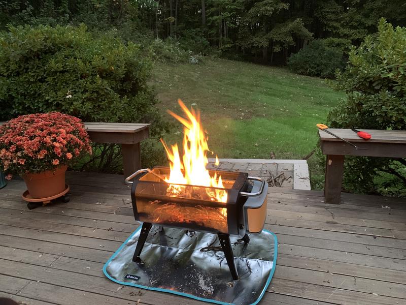 BioLite FireMat 24-in L x 1-in H Fire Pit Mat in the Fire Pit Accessories  department at