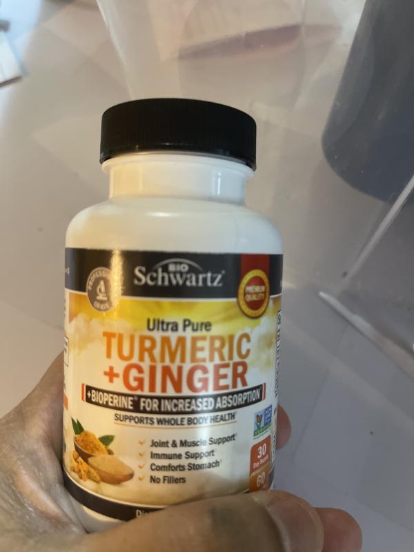 Turmeric Curcumin With Black Pepper & Bioperine Capsules - Antioxidant, 1500mg, Vegetarian, Expires March 2027