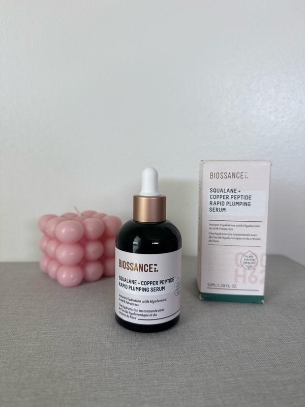 Biossance Copper Peptide (GHK-Cu) Rapid Plumping & Hydrating Serum with Hyaluronic Acid + Squalane
