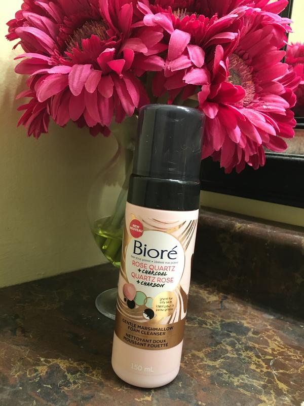 biore rose quartz foam cleanser