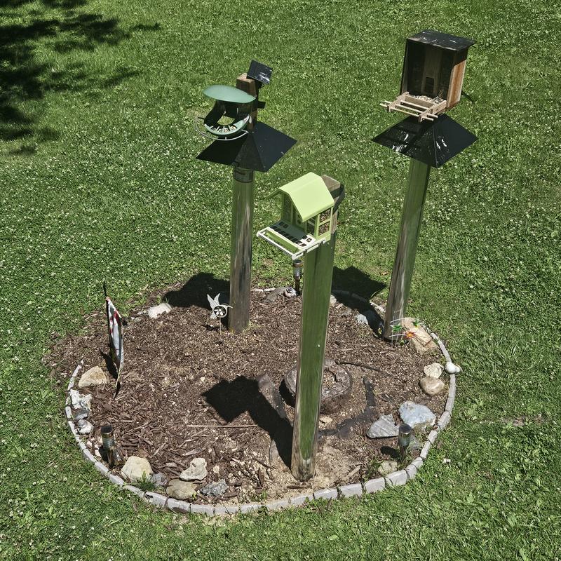 Customer photo for "Great feeder to add to any collection!"