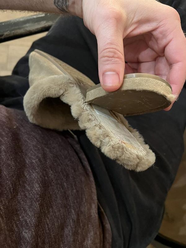 Customer photo for "Comfy but not durable"