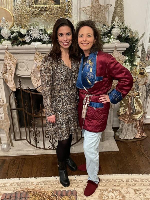 Customer photo for "The perfect slipper for a holiday pajama party"