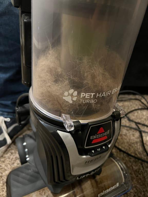 This was after vacuuming with my existing vacuum.