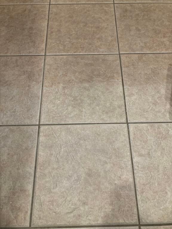 Tile after using the Bissell