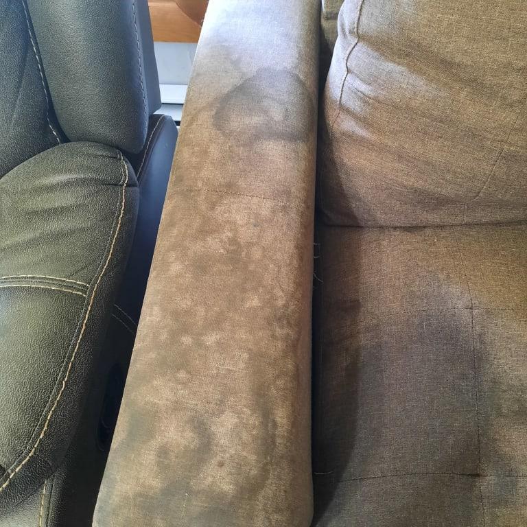 Arm of chair before this is a 8 year old chair