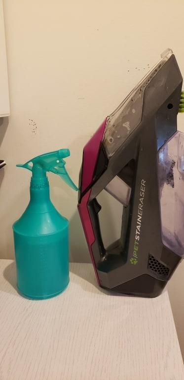 unit with spray bottle