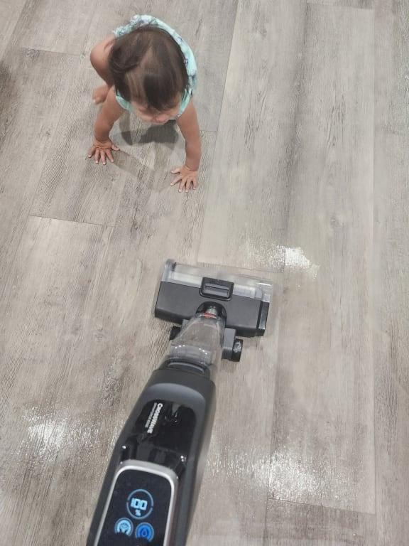 Cleaning up after baby!