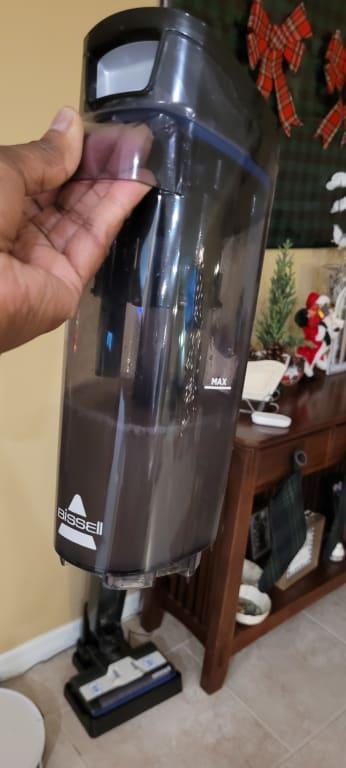 First clean. I was amazed at how much dirt/pet hair it picked up