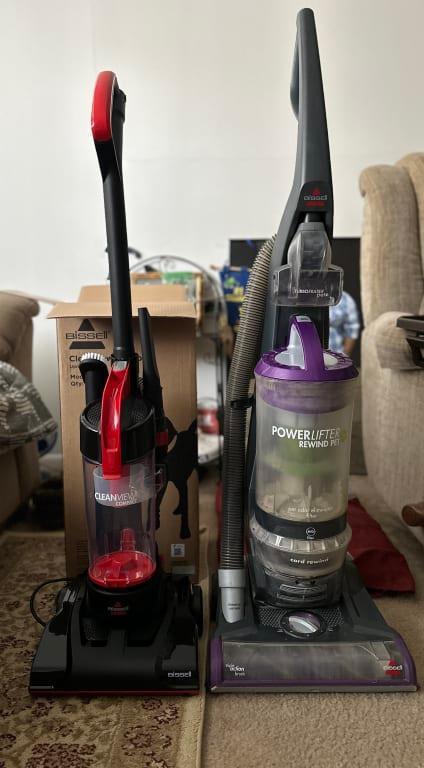 Size comparison to my other Bissell vacuum.