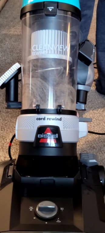 Canister after a quick pass over the living room. Went back for more!