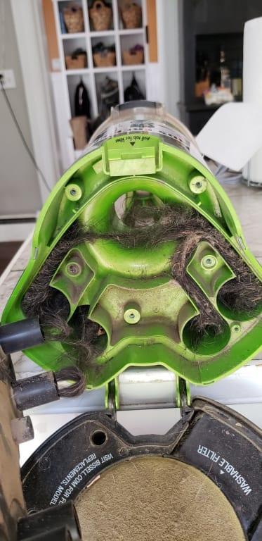 Still clogs when canister is empty - have to remove 5 screws