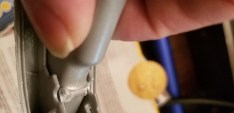 Broken trigger sitting in the handle where it should go.