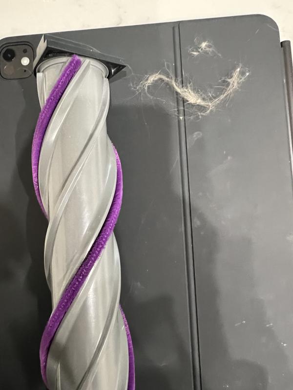 That much hair around the roller bar destroyed it.