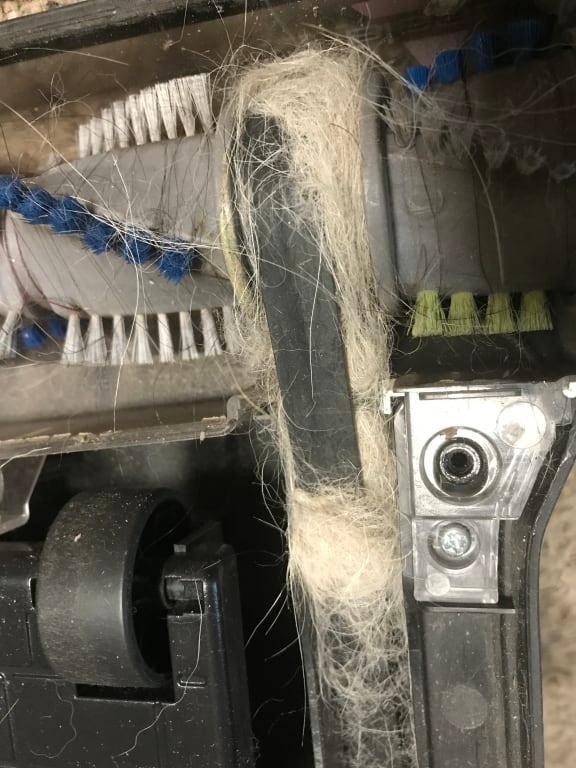 Plugs up every use and burns belt