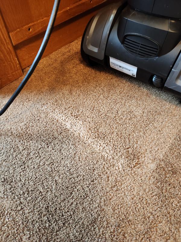 Soap streaks on the carpet