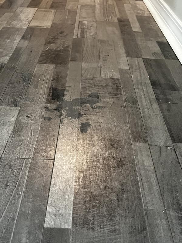 After simply filling the clean water tank and setting down for less than a minute.  Had to place in tote while attempting to use.