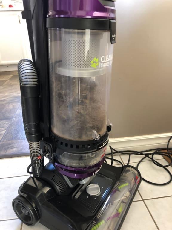 BISSELL® CleanView® Swivel Pet Rewind Upright Vacuum in Black/Purple