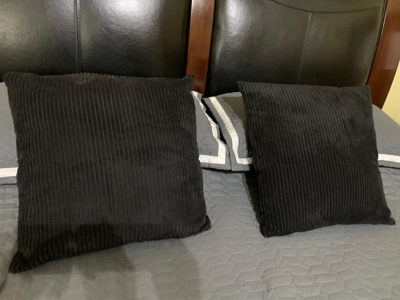 Pillows in shams.