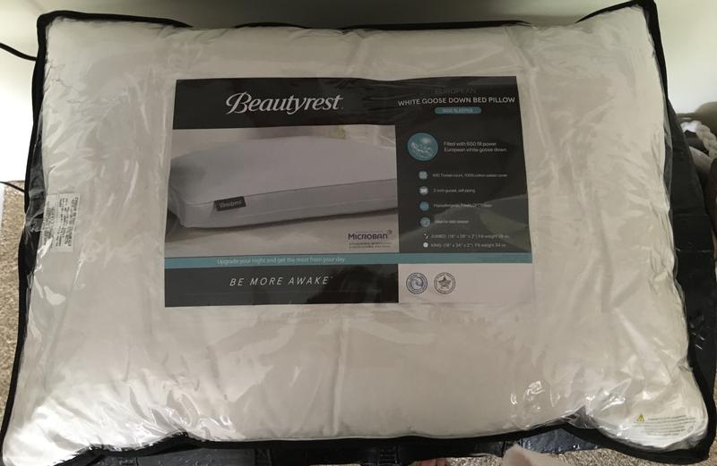 Front of pillow package