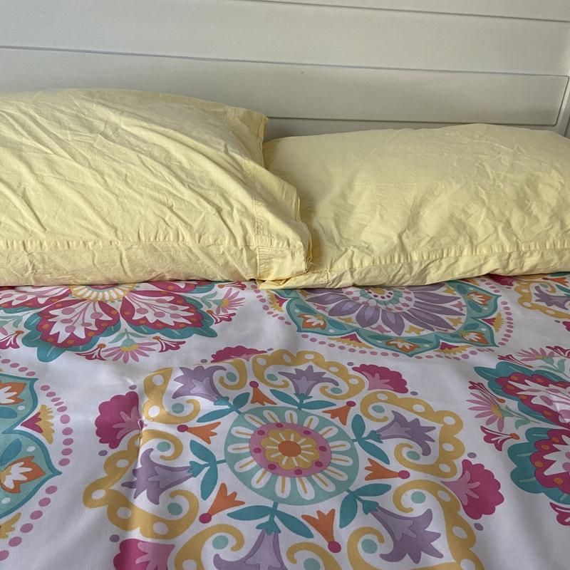 Left pillow is Beautyrest