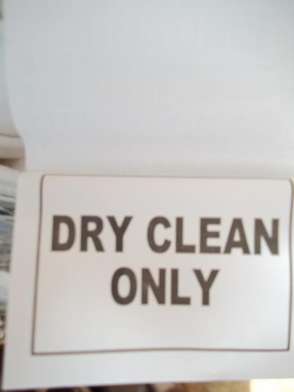 Dry Clean Only