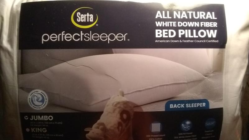 Perfect Sleeper Cool & Comfy Jumbo Bed Pillow