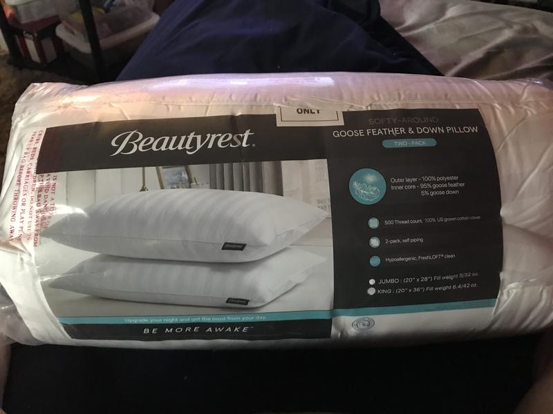 Beautyrest black 2024 down pillow