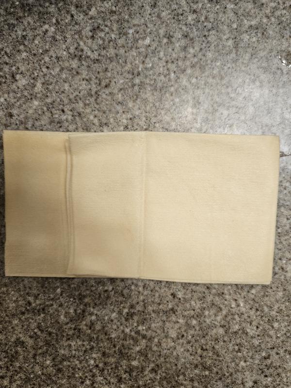 Dried out and discolored