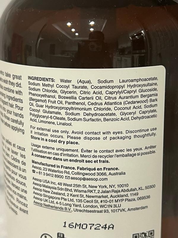 Aesop Aesop Shampoo with Pump 16.9 oz. | Bloomingdale's