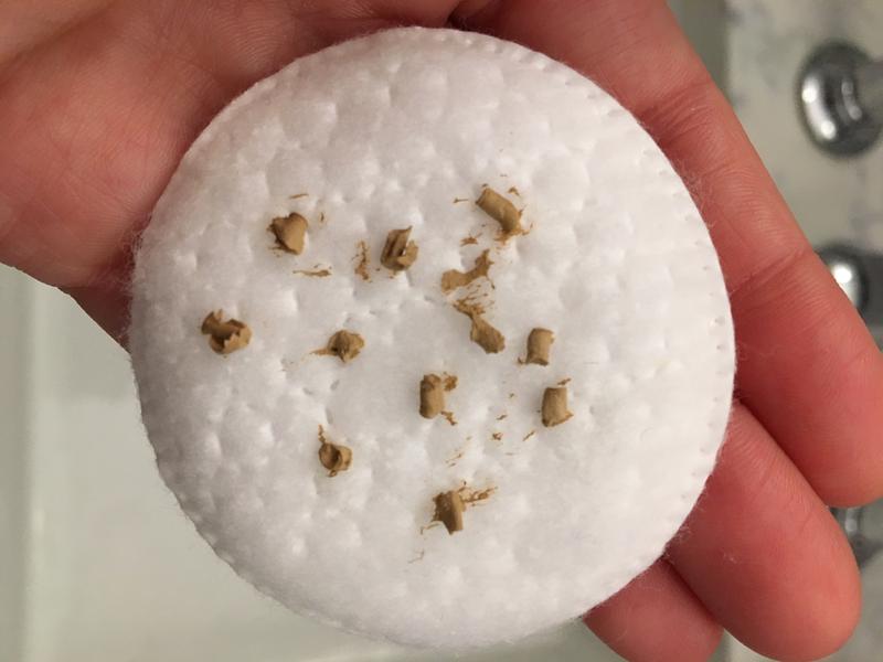 Collection of dried makeup logs. What a waste.