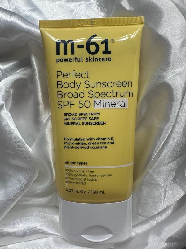 M-61 Perfect Body Sunscreen Broad Spectrum Mineral SPF 50 M-61 Perfect Body Sunscreen Broad Spectrum Mineral SPF 50