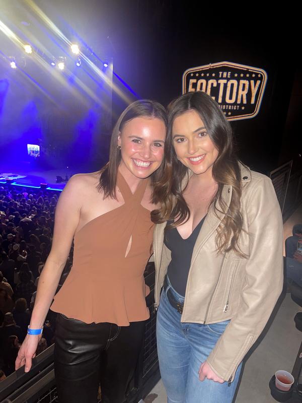 Both of our hair looks so shiny and healthy